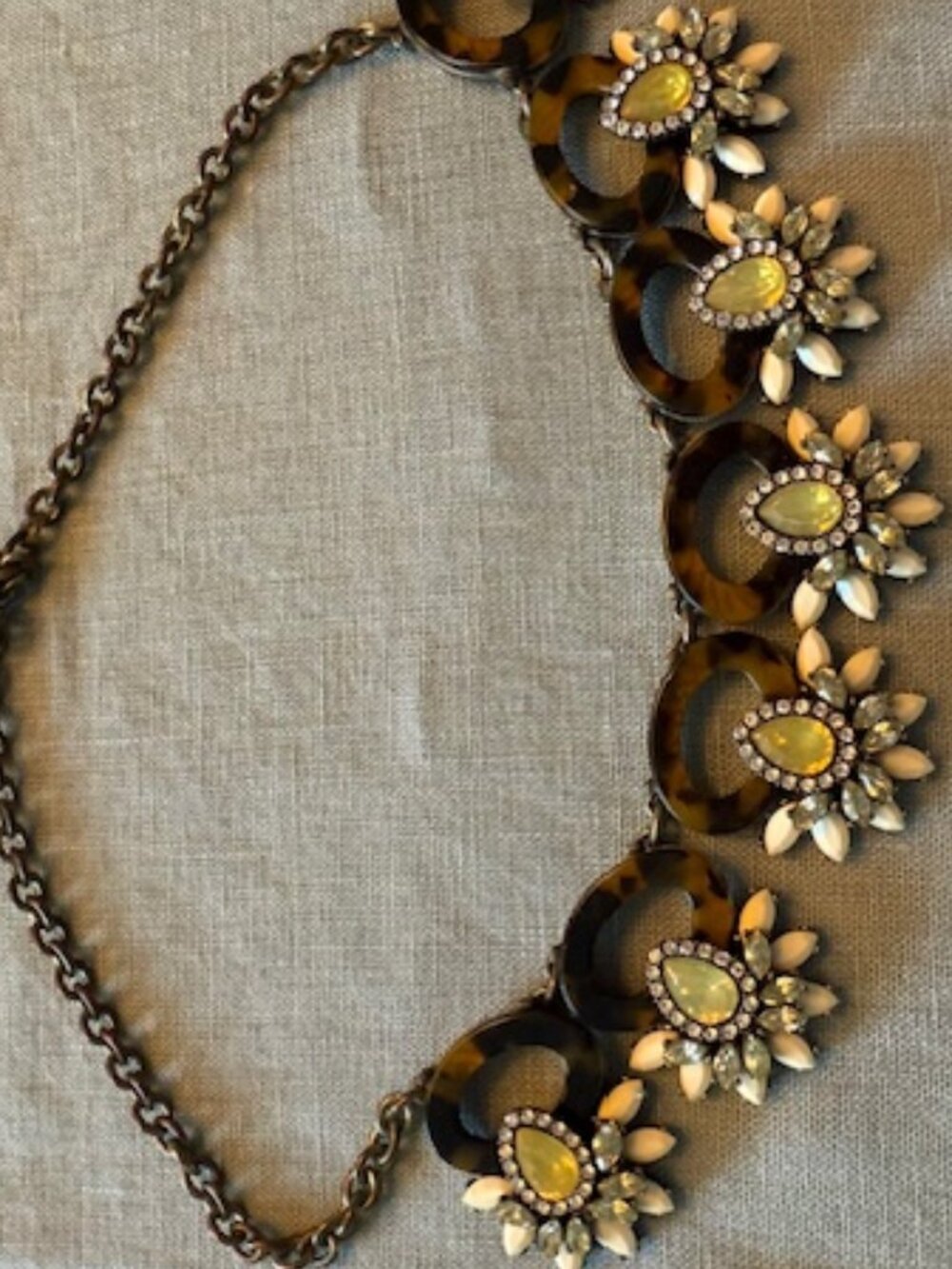 TORTOISE SHELL FASHION NECKLACE